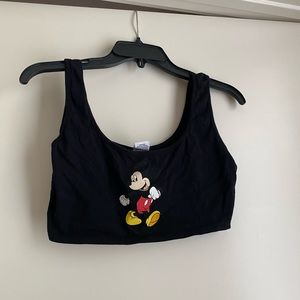 Cute Mickey Mouse Crop Top